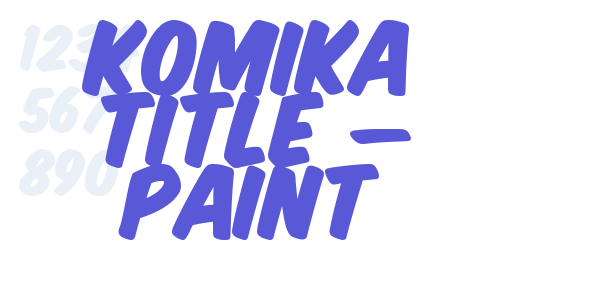 Komika Title – Paint font free