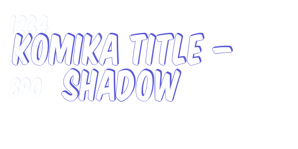 Komika Title – Shadow font free