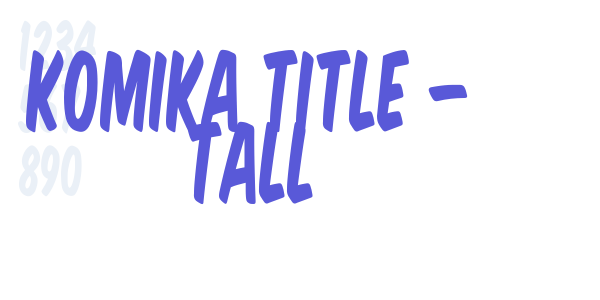 Komika Title – Tall font free