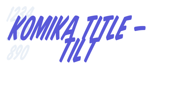 Komika Title – Tilt font free