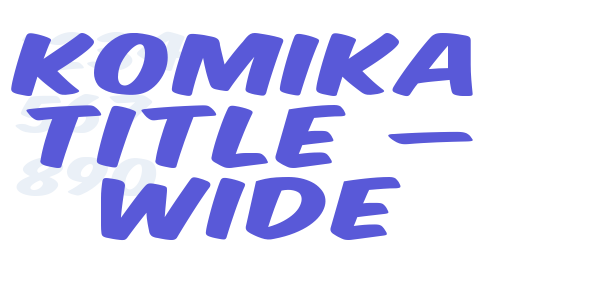 Komika Title – Wide font free