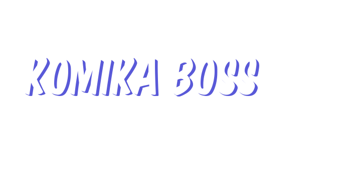 Komika Boss Font