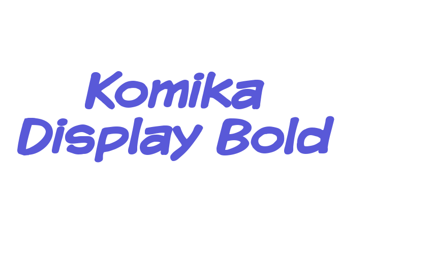 Komika Display Bold Font