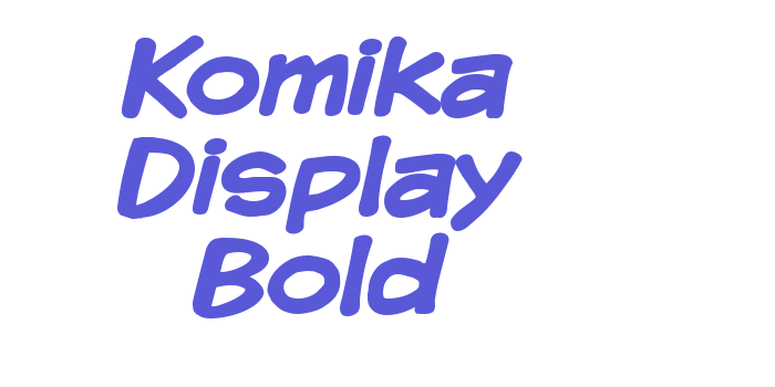 Komika Display Bold Font