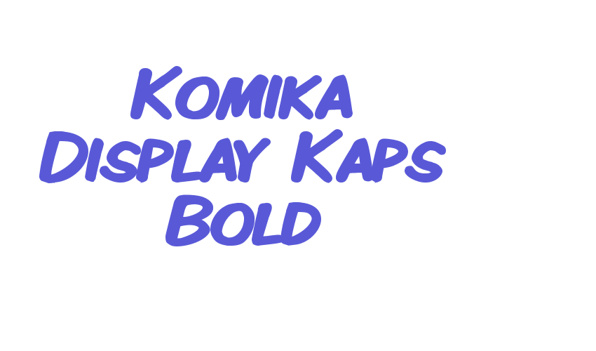 Komika Display Kaps Bold Font