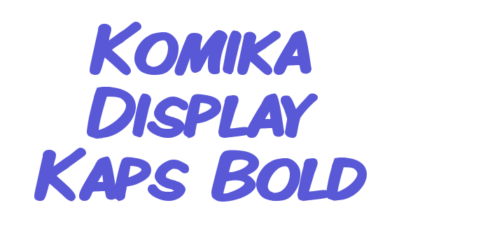 Komika Display Kaps Bold Font