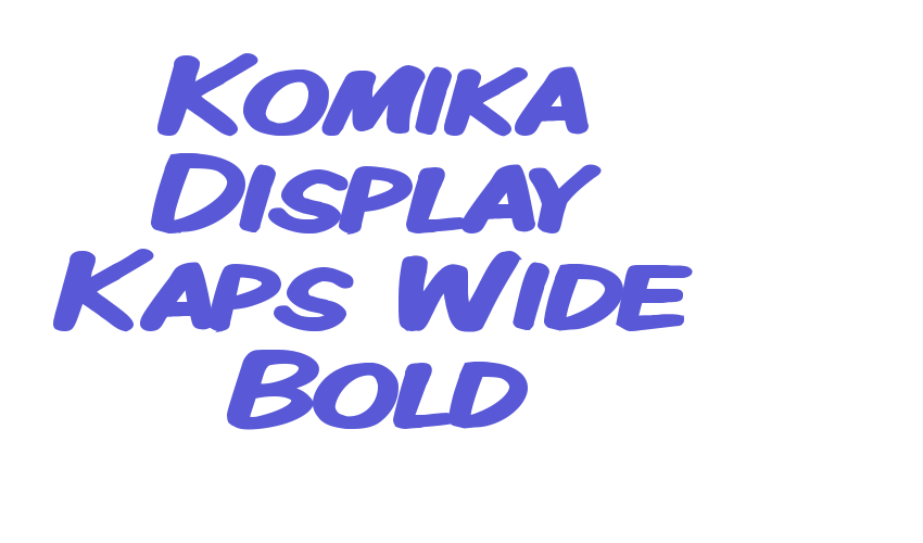 Komika Display Kaps Wide Bold Font