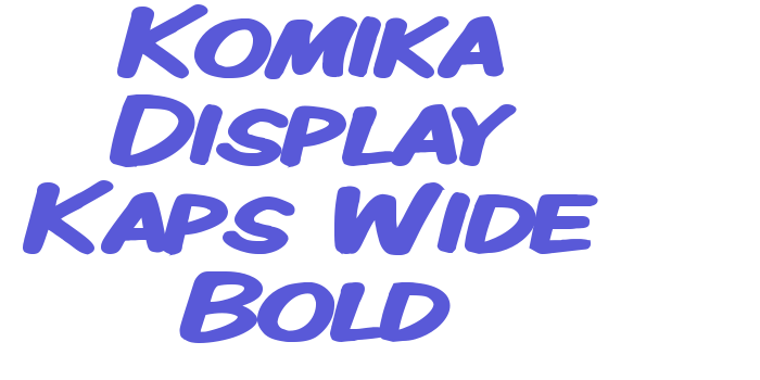 Komika Display Kaps Wide Bold Font Download