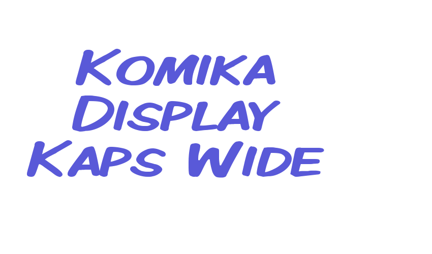 Komika Display Kaps Wide Font