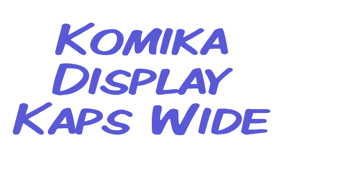 Komika Display Kaps Wide Font Download