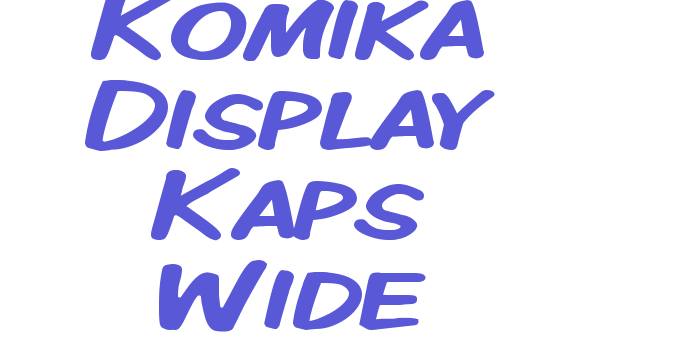 Komika Display Kaps Wide Font