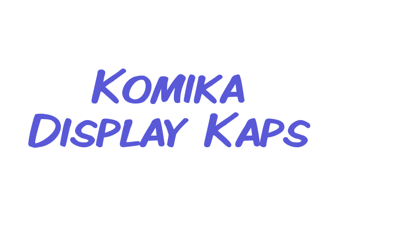 Komika Display Kaps Font