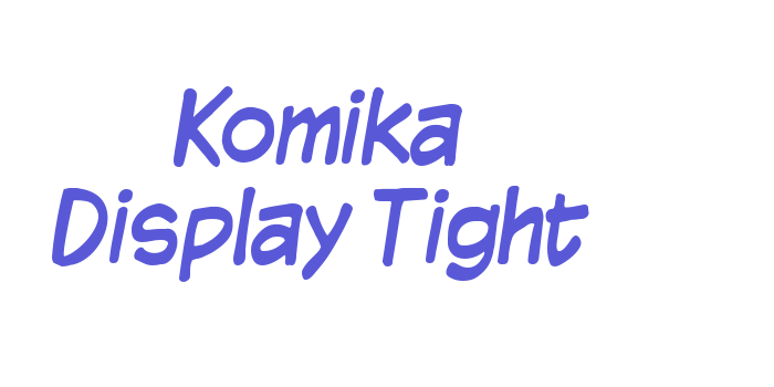 Komika Display Tight Font