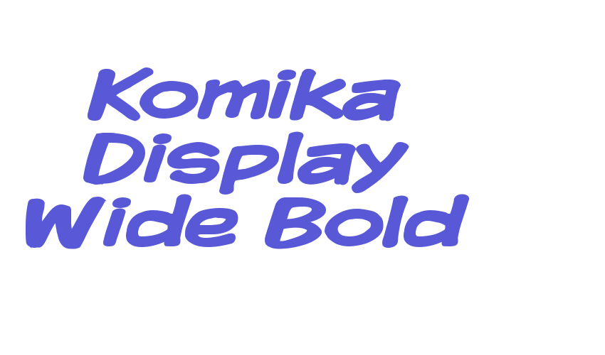 Komika Display Wide Bold Font