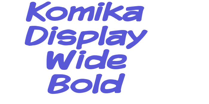 Komika Display Wide Bold Font Download