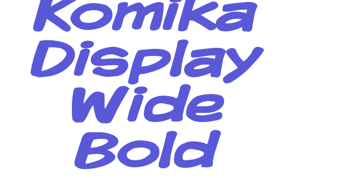 Komika Display Wide Bold Font