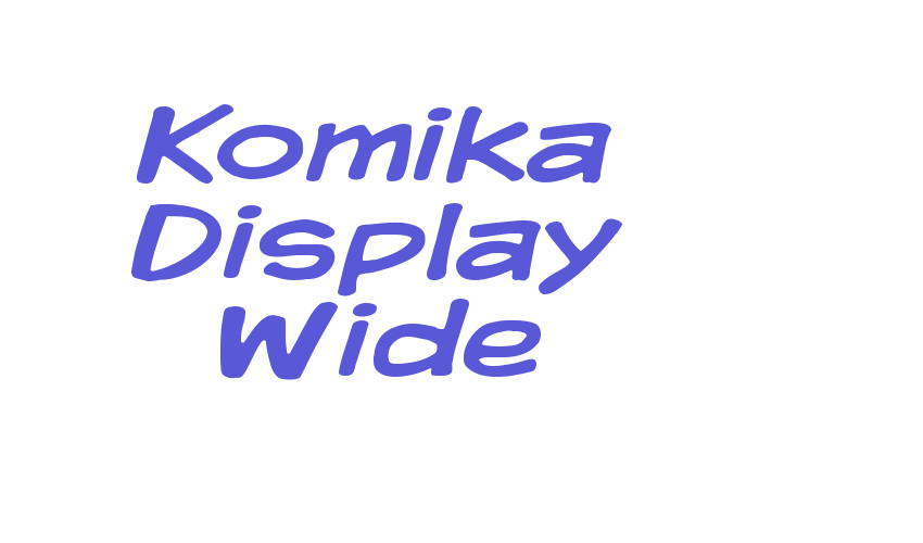 Komika Display Wide Font