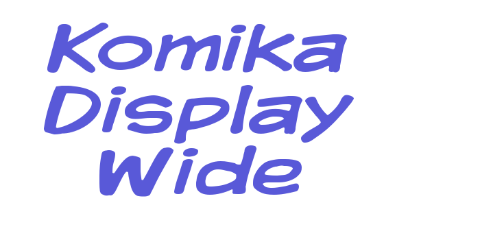 Komika Display Wide Font