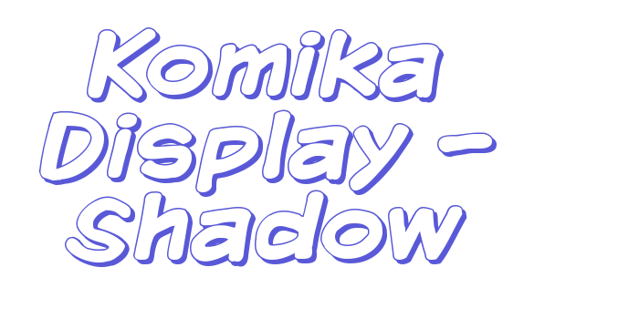 Komika Display – Shadow Font