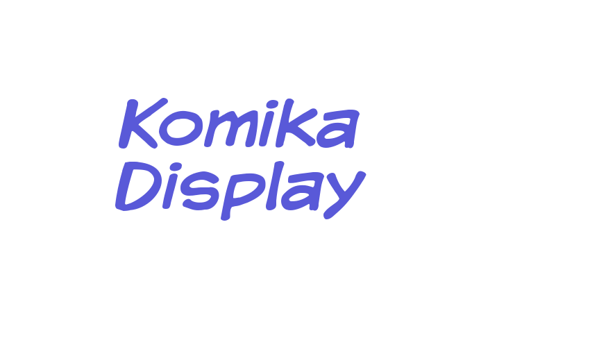 Komika Display Font