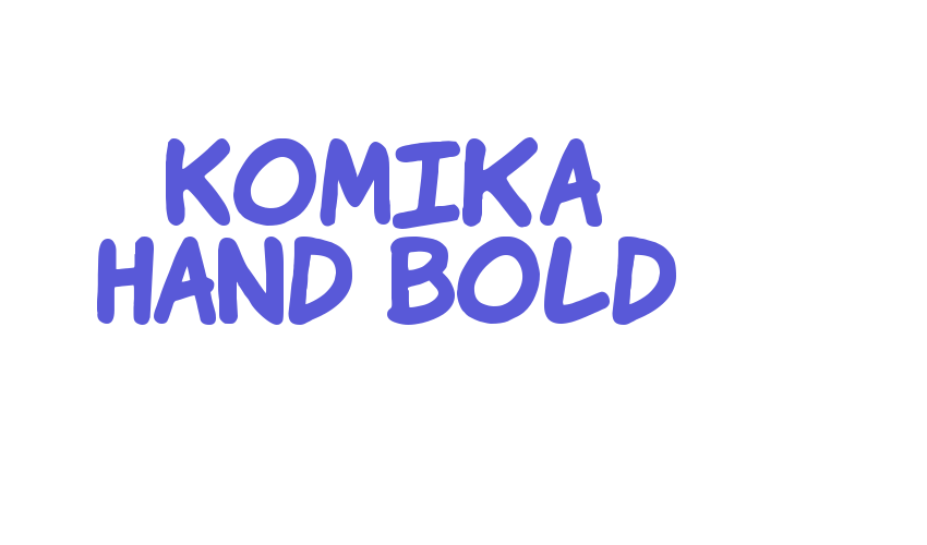 Komika Hand Bold Font