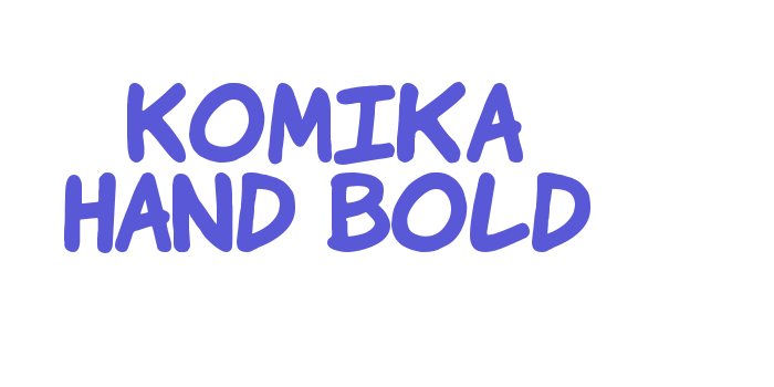 Komika Hand Bold Font Download