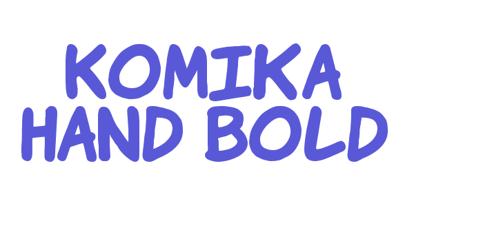 Komika Hand Bold Font