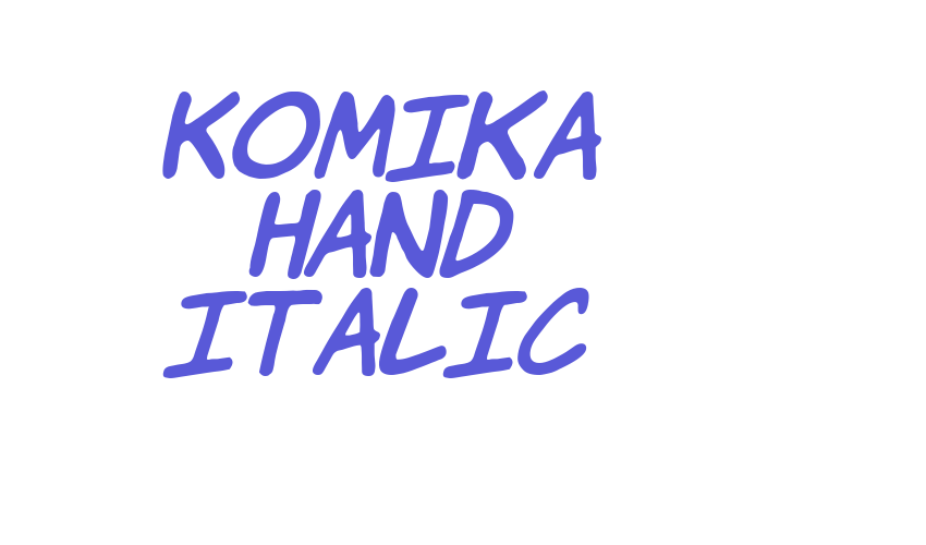 Komika Hand Italic Font