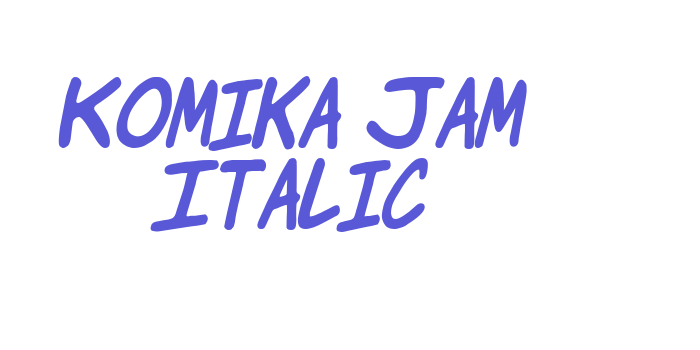 Komika Jam Italic Font Download