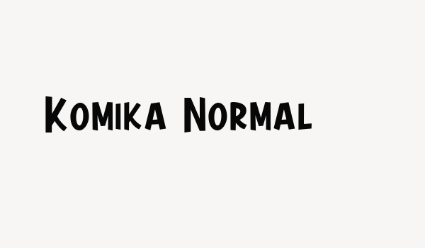 Komika Normal Font