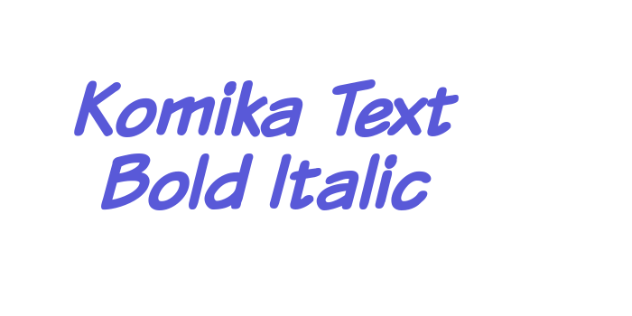 Komika Text Bold Italic Font Download