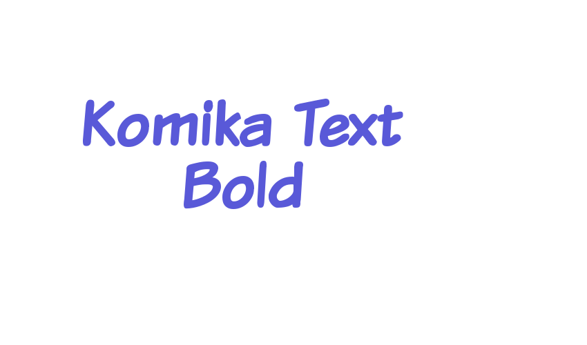 Komika Text Bold Font