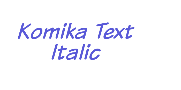 Komika Text Italic Font Download