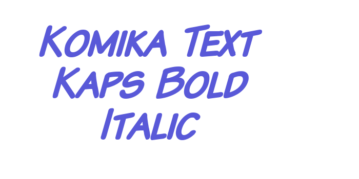 Komika Text Kaps Bold Italic Font Download