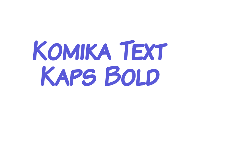 Komika Text Kaps Bold Font