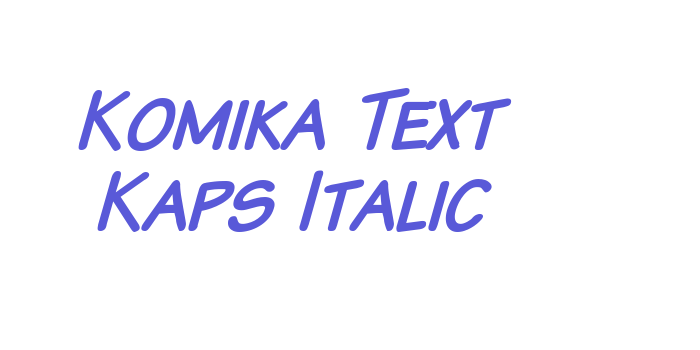 Komika Text Kaps Italic Font Download