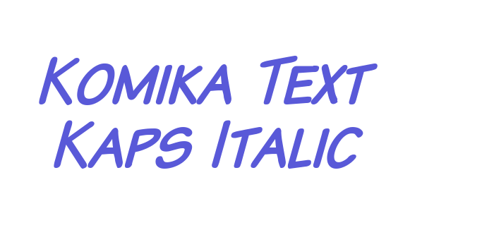 Komika Text Kaps Italic Font