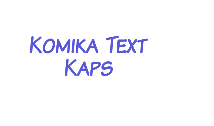 Komika Text Kaps Font