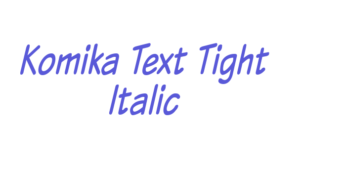 Komika Text Tight Italic Font Download