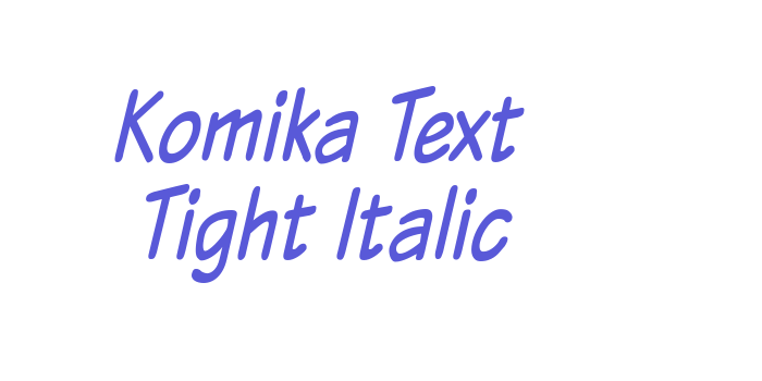 Komika Text Tight Italic Font