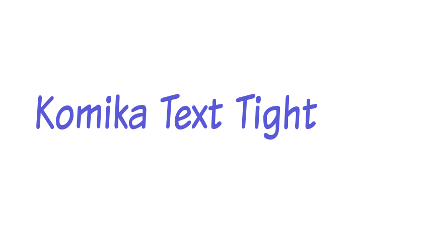 Komika Text Tight Font