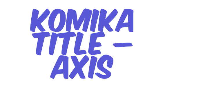 Komika Title – Axis Font Download