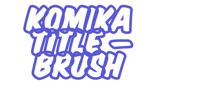 Komika Title – Brush Font Download