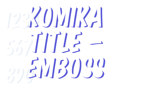 Komika Title – Emboss Font Download