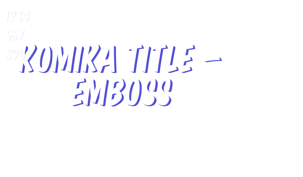 Komika Title – Emboss-font-download