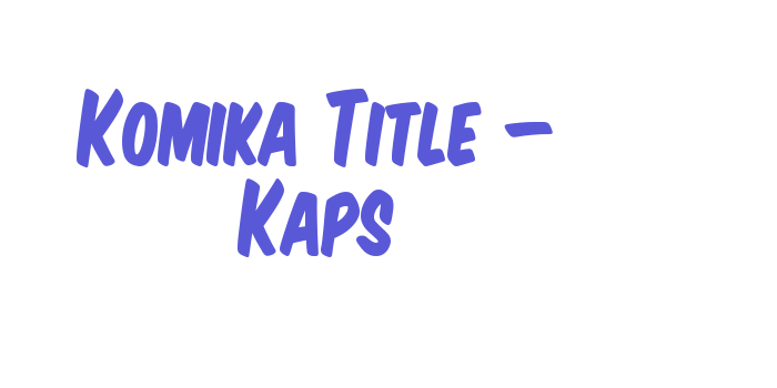 Komika Title – Kaps Font Download