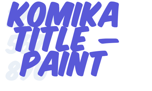 Komika Title – Paint Font Download