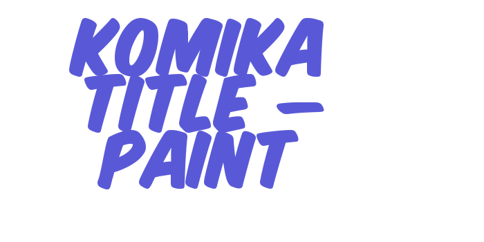 Komika Title – Paint Font Download