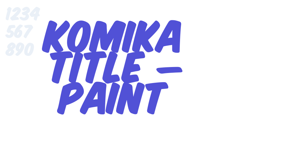 Komika Title – Paint-font-download