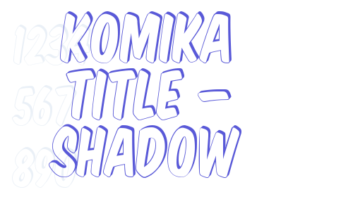 Komika Title – Shadow Font Download